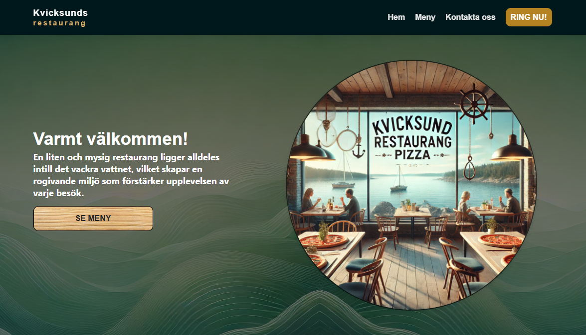Förhandsvisning av projektet kvicksundsrestaurang